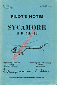 AP 4361G Sycamore H.R. Mk. 14 Pilot's Notes