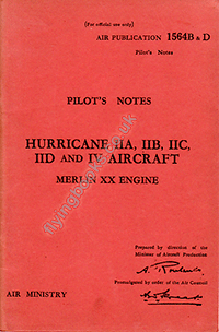 AP1564B&D Hurricane IIA, IIB, IIC, IID and IV aircraft Merlin XX engine