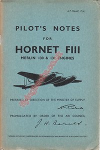 AP2864C-PN Hornet FIII Merlin 130 & 131 engines