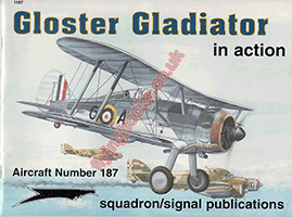 Gloster Gladiator in Action Aircraft No. 187
