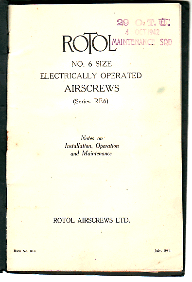 Rotol No.6 Size Electrically Operated Airscrews